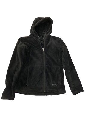 Marmot Black Hooded Fleece Jacket
